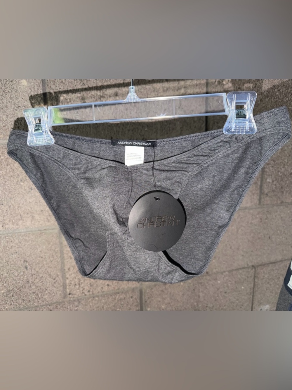 Andrew Christian's Deep V-Cut Briefs - Grey